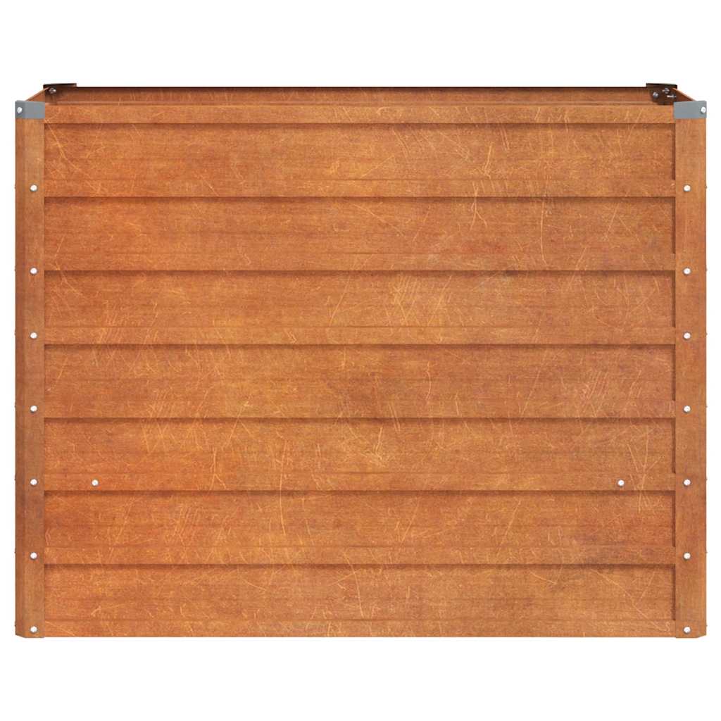 Fioriera da Giardino Grigia 100x40x77 cm Acciaio Corten cod mxl 48385