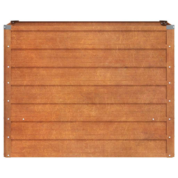 Fioriera da Giardino Grigia 100x40x77 cm Acciaio Corten cod mxl 48385