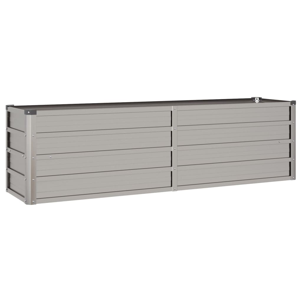 Vassoio per fioriera aiuola rialzata piante fiori terrazza giardino arrugginito 160 x 40 x 45 cm acciaio corten marrone 02_0039862