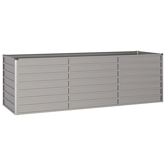 Vassoio per fioriera aiuola rialzata piante fiori terrazza giardino arrugginito 240 x 80 x 77 cm acciaio corten marrone 02_0039869