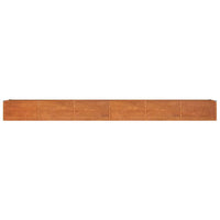 Fioriera da Giardino Grigia 480x80x45 cm Acciaio Corten
