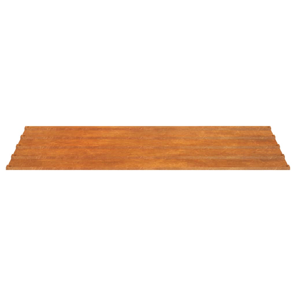 Pannelli per Tetti 12 pz Ruggine 80x44 cm in Acciaio Corten