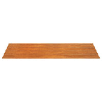 Pannelli per Tetti 12 pz Ruggine 80x44 cm in Acciaio Corten