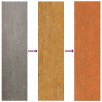 Pannelli per Tetti 12 pz Grigio 100x44 cm Acciaio Corten cod mxl 69884