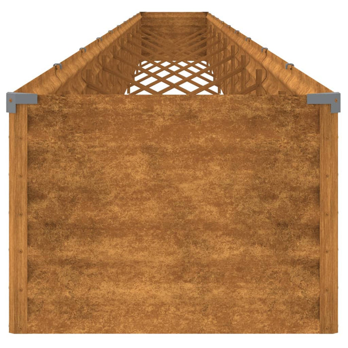 Fioriera Rialzata da Giardino 960x50x36 cm in Acciaio Corten 151982