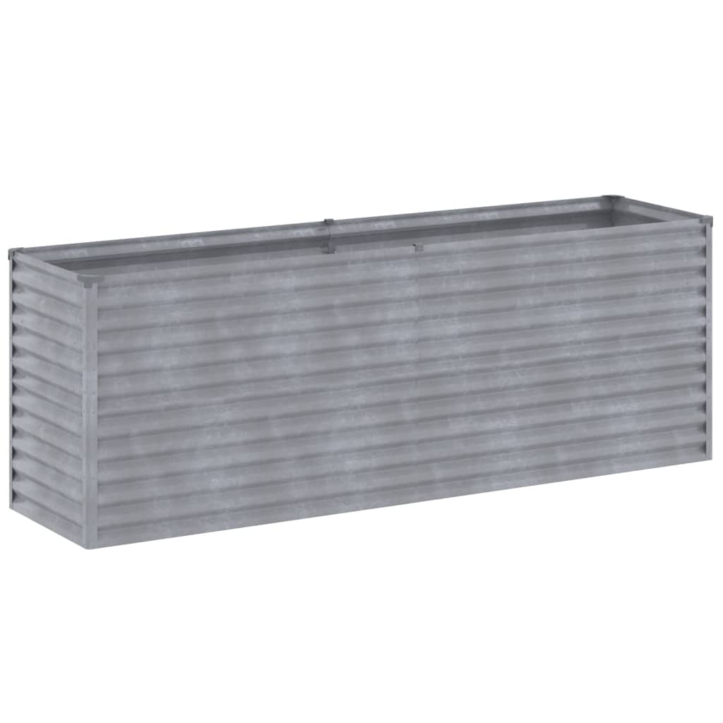 Fioriera Rialzata da Giardino 196x50x69 cm in Acciaio Cortencod mxl 106190