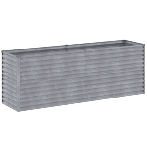 Fioriera Rialzata da Giardino 196x50x69 cm in Acciaio Cortencod mxl 106190