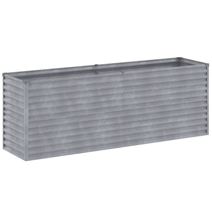 Fioriera Rialzata da Giardino 196x50x69 cm in Acciaio Cortencod mxl 106190