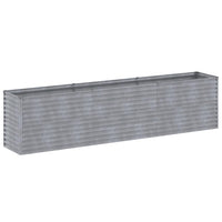 Fioriera Rialzata da Giardino 291x50x69 cm in Acciaio Cortencod mxl 82288