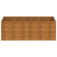 Fioriera Rialzata da Giardino 196x100x69 cm in Acciaio Corten 152003