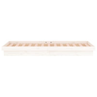 Giroletto con LED Bianco 100x200 cm in Legno Massello 819963
