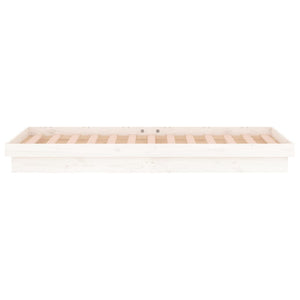 Giroletto con LED Bianco 100x200 cm in Legno Massello 819963