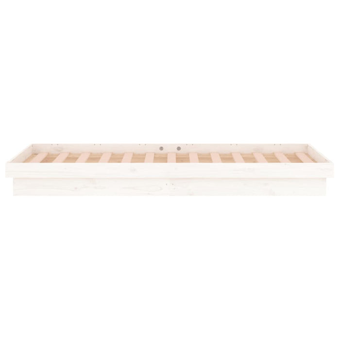 Giroletto con LED Bianco 100x200 cm in Legno Massello 819963