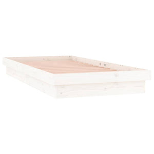 Giroletto LED Bianco 75x190 cm Small Single Legno Massello