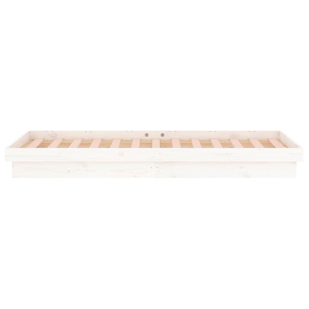 Giroletto LED Bianco 75x190 cm Small Single Legno Massello