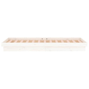 Giroletto LED Bianco 75x190 cm Small Single Legno Massello