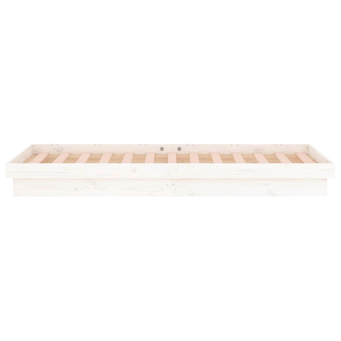 Giroletto LED Bianco 75x190 cm Small Single Legno Massello