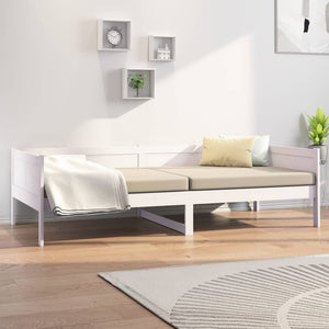 Dormeuse Bianca in Legno Massello di Pino 90x200 cm 820238