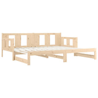 Dormeuse Estraibile in Legno Massello di Pino 2x(90x200) cm 820282