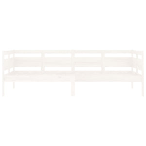 Dormeuse Bianca in Legno Massello di Pino 90x200 cm