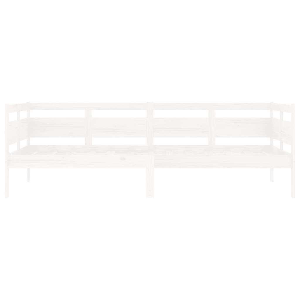 Dormeuse Bianca in Legno Massello di Pino 90x200 cm 820298