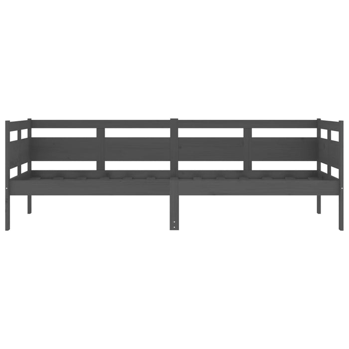 Dormeuse Grigia in Legno Massello di Pino 80x200 cm 820304