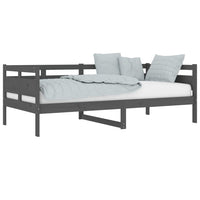 Dormeuse in Legno Massello di Pino Grigio 90x190 cm 820309