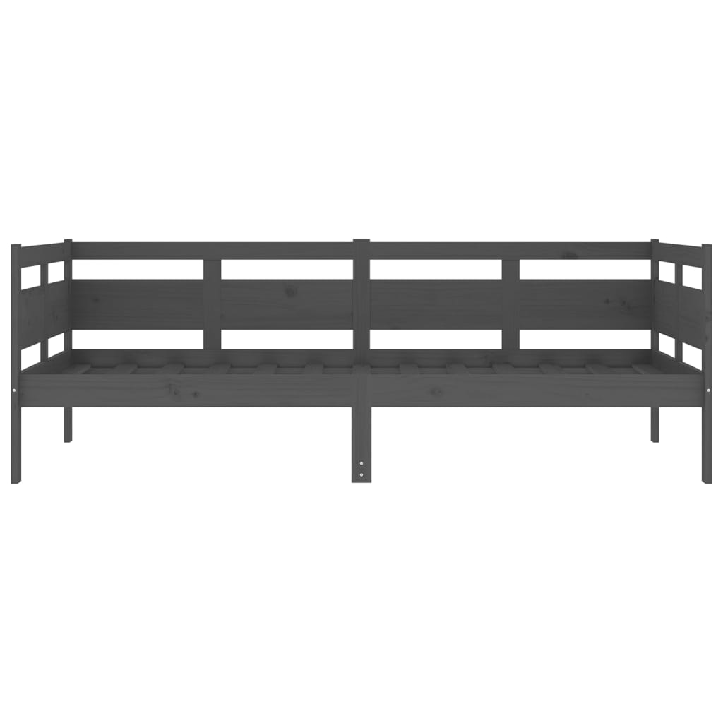 Dormeuse in Legno Massello di Pino Grigio 90x190 cm 820309