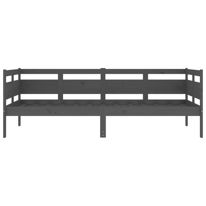 Dormeuse in Legno Massello di Pino Grigio 90x190 cm 820309