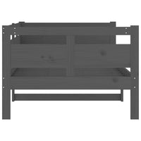 Dormeuse in Legno Massello di Pino Grigio 90x190 cm 820309