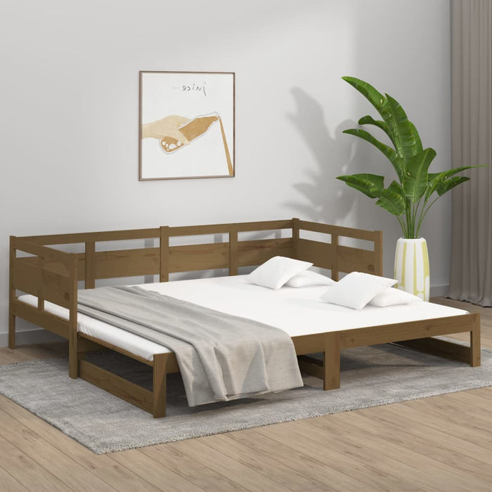 Dormeuse Estraibile Ambra Legno Massello di Pino 2x(80x200)cm 820320