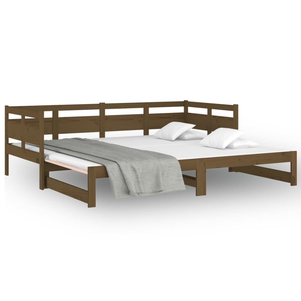 Dormeuse Estraibile Ambra Legno Massello di Pino 2x(80x200)cm 820320