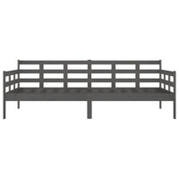 Dormeuse Grigia in Legno Massello di Pino 90x200 cm 820359