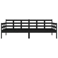 Dormeuse Nera in Legno Massello di Pino 90x200 cm  cod mxl 64621