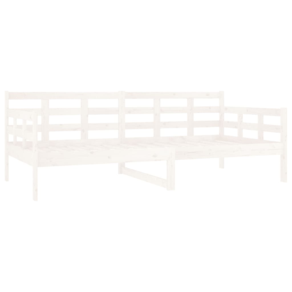 Dormeuse Bianca in Legno Massello di Pino 90x190 cm 820368