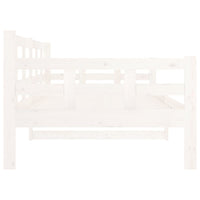 Dormeuse Bianca in Legno Massello di Pino 90x190 cm 820368