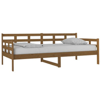 Dormeuse Marrone Ambra in Legno Massello di Pino 90x190 cm 820370