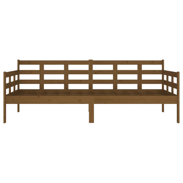 Dormeuse Marrone Ambra in Legno Massello di Pino 90x190 cm 820370