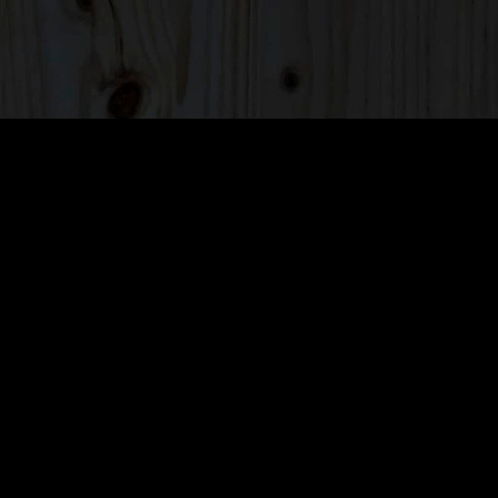 Dormeuse Nera in Legno Massello di Pino 90x190 cm 820371