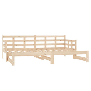 Dormeuse Estraibile Legno Massello Pino 2x(90x200) cm 820372
