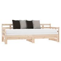 Dormeuse Estraibile in Legno Massello di Pino 2x(80x200) cm 820377