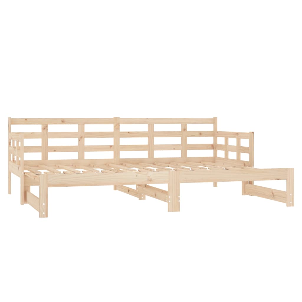 Dormeuse Estraibile in Legno Massello di Pino 2x(80x200) cm 820377