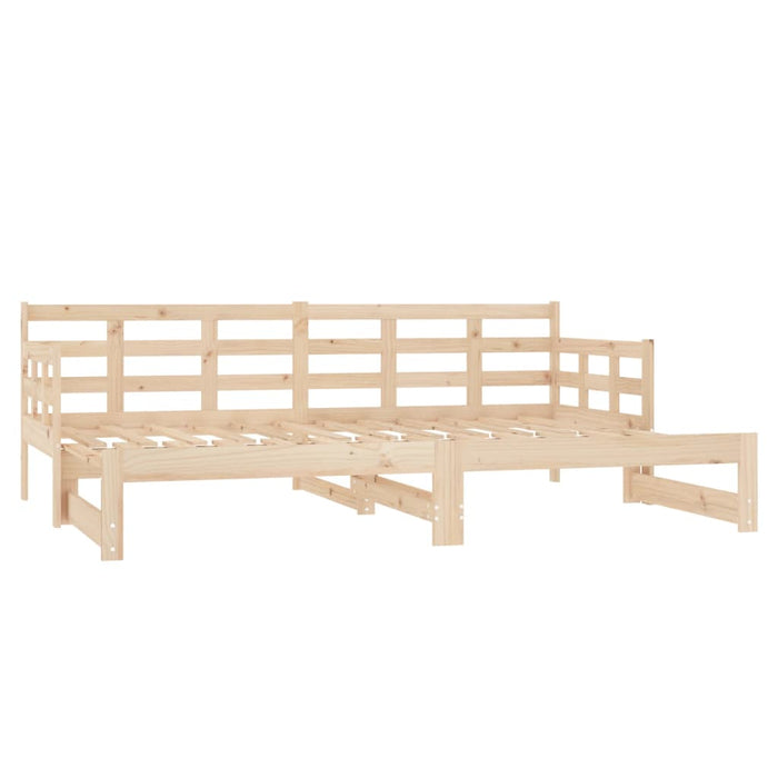 Dormeuse Estraibile in Legno Massello di Pino 2x(80x200) cm 820377