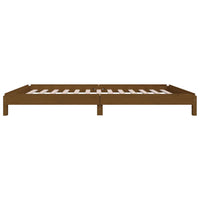 Letto Impilabile Marrone Ambra 90x190 cm Legno Massello di Pino 820405