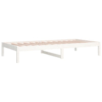 Dormeuse senza Materasso Bianca 90x200 cm Legno Massello Pino 820413