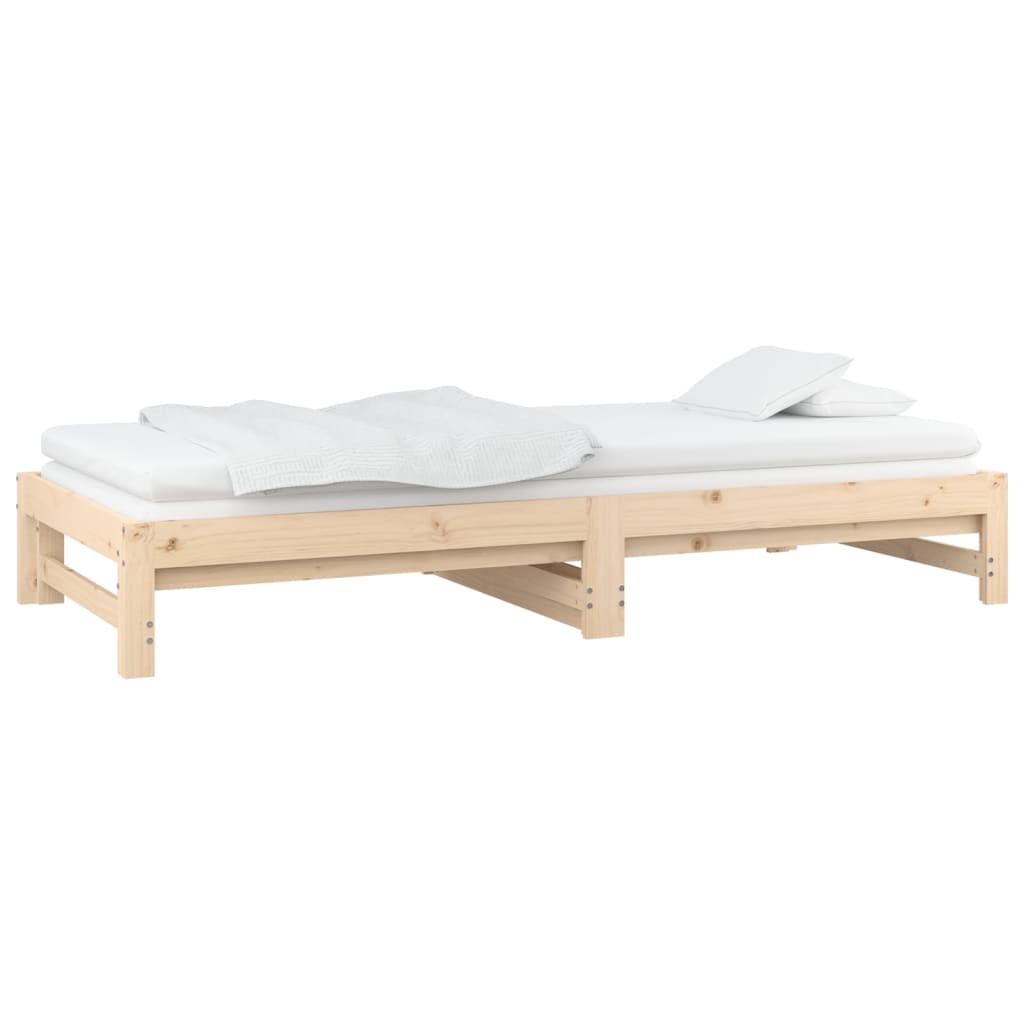 Dormeuse Estraibile 2x(90x200) cm Legno Massello di Pino 820427