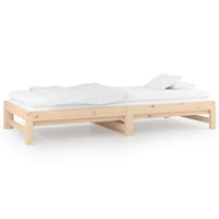 Dormeuse Estraibile 2x(90x190) cm Legno Massello di Pino 820437