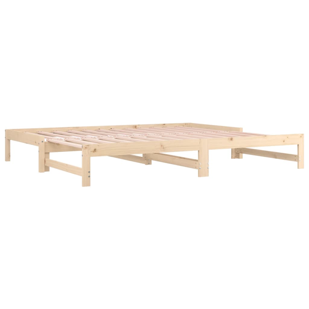 Dormeuse Estraibile 2x(90x190) cm Legno Massello di Pino 820437