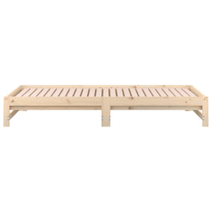 Dormeuse Estraibile 2x(90x190) cm Legno Massello di Pino 820437