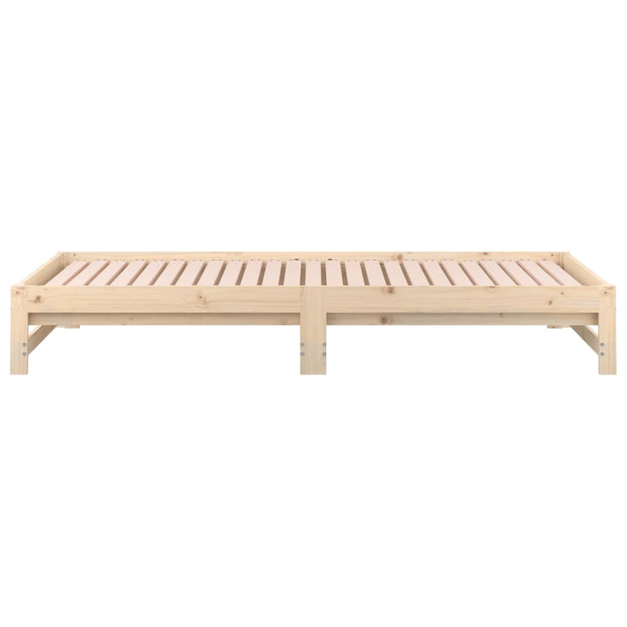 Dormeuse Estraibile 2x(90x190) cm Legno Massello di Pino 820437